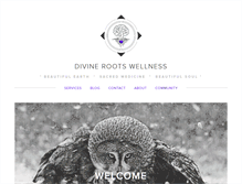 Tablet Screenshot of divinerootswellness.com